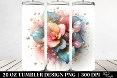 Glossy Begonia Watercolor Clipart Product Image 2