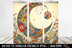 Colorful Whimsical Half Moon | 20 oz Tumbler Product Image 2