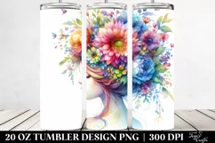 Fairy with Floral Wreath 20 oz Tumbler Product Image 2
