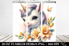 Pastel Unicorn Freesia | 20 Oz Tumbler Product Image 2