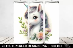 Pastel Unicorn Freesia | 20 Oz Tumbler Product Image 2