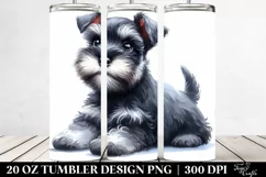 Expressive Miniature Schnauzer | 20 oz Tumbler Product Image 2