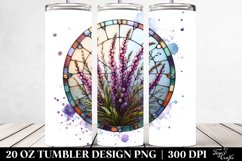 Heather Watercolor Splash | 20 Oz Tumbler Product Image 2
