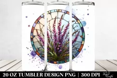 Heather Watercolor Splash | 20 Oz Tumbler Product Image 2
