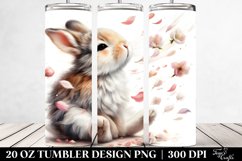 Spring Petals Rabbit Tumbler 20 oz Product Image 2