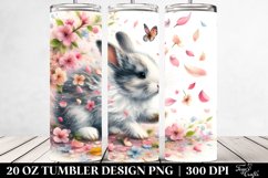 Spring Petals Rabbit Tumbler 20 oz Product Image 1