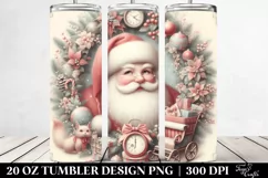 Vintage Santa Christmas Image 20 Oz Tumbler Product Image 2