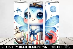 Colorful Baby Dragonfly Smiling | 20 Oz Tumbler Product Image 2