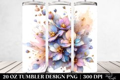 Shiny Delphinium Flower | 20 oz Tumbler Product Image 2