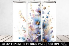 Shiny Delphinium Flower | 20 oz Tumbler Product Image 2