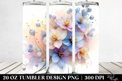 Shiny Delphinium Flower | 20 oz Tumbler Product Image 2