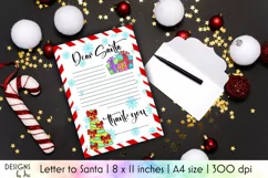 Letter To Santa Design | A4 Printable Santa Letter Product Image 1