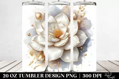 Shiny Gardenia Splash Tumbler Product Image 2