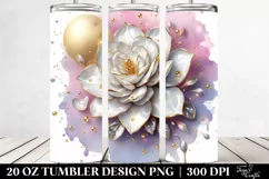 Shiny Gardenia Splash Tumbler Product Image 2