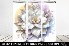 Shiny Gardenia Splash Tumbler Product Image 2
