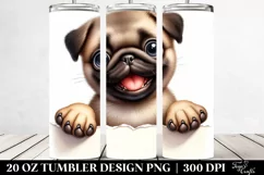 Crazy Looking Baby Pug Tumbler Product Image 2