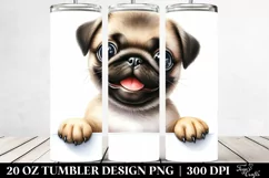 Crazy Looking Baby Pug Tumbler Product Image 2