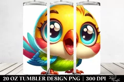 Enthusiastic Colorful Baby Canary Clipart 20 Oz Tumbler Product Image 2