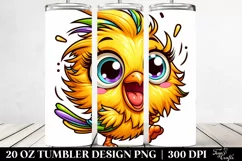 Colorful Enthusiastic Baby Canary Tumbler Product Image 2