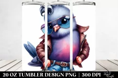 Expressive Baby Dove Drawing | 20 oz Tumbler Product Image 2