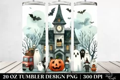Funny Halloween Haunted House | 20 oz Tumbler Product Image 2