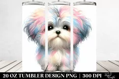 Cute Pastel Havanese Clipart 20 Oz Tumbler Product Image 2