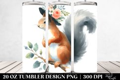 Simple Squirrel Watercolor Tumbler Product Image 2