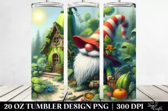 Fairy Tale Gnome Red Hat | 20 Oz Tumbler Product Image 2
