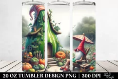 Fairy Tale Gnome Red Hat | 20 Oz Tumbler Product Image 2