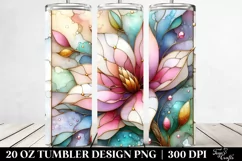Abstract Wooden Magnolia Tumbler Product Image 2