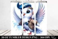 Happy Baby Dove Drawing | 20 oz Tumbler Product Image 2