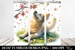 Pastel Dog Tumbling Tumbler Product Image 2