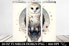 Digital Painting Simple Image Owl | 20 oz Tumbler Product Image 2