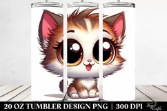 Colorful Cartoon Baby Kitten Tumbler Product Image 2