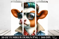 Baby Cow Watercolor Tumbler Product Image 2