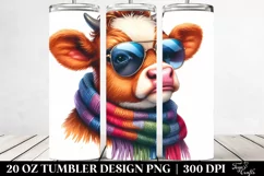 Baby Cow Watercolor Tumbler Product Image 2