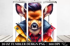 Baby Deer Watercolor Tumbler Product Image 2