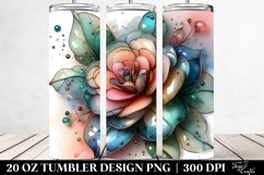 Pastel Shiny Camellia Clipart 20 Oz Tumbler Product Image 2