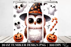 Funny Owl Halloween Tumbler Design Product Image 2