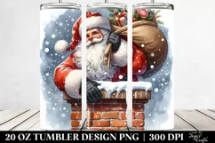 Santa Through the Chimney | 20 oz Tumbler Product Image 2
