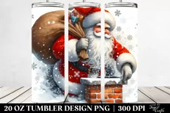 Santa Through the Chimney | 20 oz Tumbler Product Image 2