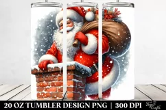 Santa Through the Chimney | 20 oz Tumbler Product Image 2