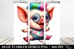 Excited Baby Pig | 20 oz Tumbler Product Image 2