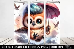 Agressive Baby Owl | 20 oz Tumbler Product Image 2