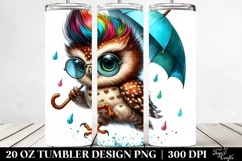Agressive Baby Owl | 20 oz Tumbler Product Image 2