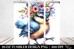 Aggressive Baby Bird with Cool Haircut 20 Oz Tumbler Product Image 2