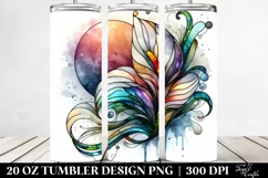 Colorful Stained Calla Lily | 20 Oz Tumbler Product Image 2