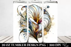 Colorful Stained Calla Lily | 20 Oz Tumbler Product Image 2
