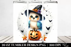 Cute Baby Peacock on Star for Halloween 20 Oz Tumbler Product Image 2