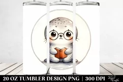 Cute Baby Seal Simple Watercolor Image | 20 oz Tumbler Product Image 2